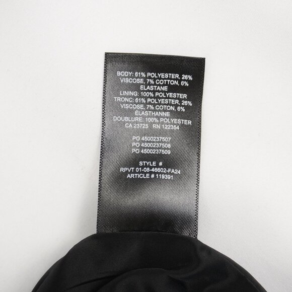 Aritzia Babaton Mastermind Blazer V-Neck Mini Dress in Black - Size 2 - NWT - Picture 5 of 8